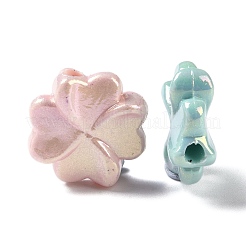 UV Plated Iridescent Opaque Acrylic Beads&nbsp;OACR-G033-01