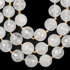 Natural Quartz Crystal Beads Strands&nbsp;G-C249-A14-16mm