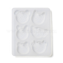 Rabbit/Dragon/Cat Pendant DIY Silhouette Silicone Mold&nbsp;X1-DIY-K073-09B
