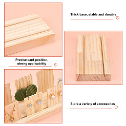 Wood Earring Display Stands&nbsp;EDIS-WH0029-20A