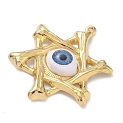 304 Stainless Steel & Resin & Glass Pendants&nbsp;STAS-G371-15G-04