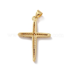 Rack Plating Brass Micro Pave Cubic Zirconia Pendants&nbsp;KK-A160-17G