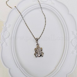 European Minimalist CCB Plastic Pendant Iron Cable Chain Necklace for Women and Girls&nbsp;WF8696-2