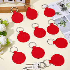 10Pcs PU Leather Keychains&nbsp;KEYC-CL0001-34B