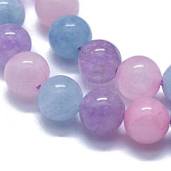 Natural Aquamarine & Rose Quartz & Amethyst Beads Strands&nbsp;G-D0013-68