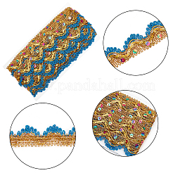 Polyester Glitter Ribbon&nbsp;OCOR-WH0068-36B