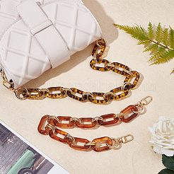 Acrylic Curb Chain Bag Strap&nbsp;FIND-WH0077-21