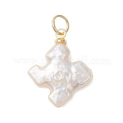 Natural Baroque Keshi Pearl Pendants&nbsp;PALLOY-JF04919-02