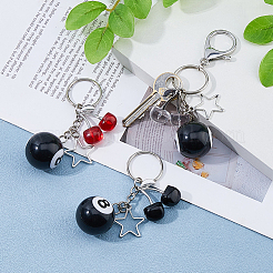 3Pcs 3 Colors Alloy Keychain&nbsp;KEYC-HS0001-04