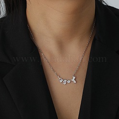 Non-Tarnish 304 Stainless Steel Pendant Necklaces&nbsp;NJEW-H010-01P