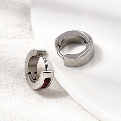 304 Stainless Steel Hoop Earrings&nbsp;EJEW-L302-02P-02