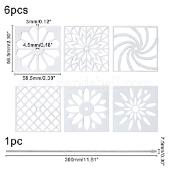 Silicone Soap Pull Through Designs Tool Sets&nbsp;DIY-WH0210-12