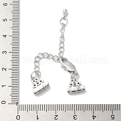 Brass Micro Pave Cubic Zirconia Chain Extender&nbsp;KK-G503-02P