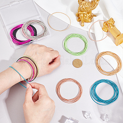 80Pcs 8 Colors Spring Bracelets&nbsp;TWIR-PH0001-12