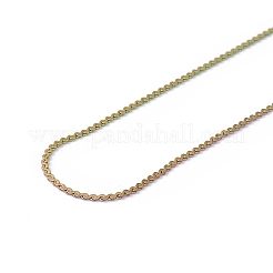 Ion Plating(IP) 304 Stainless Steel Serpentine Chain Necklace for Men Women&nbsp;NJEW-G076-01B-M