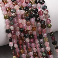 Natural Multicolor Tourmaline Beads Strands&nbsp;G-D110-F02-04