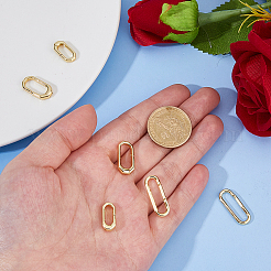 6Pcs 3 Styles Brass Spring Gate Rings&nbsp;KK-DC0004-94