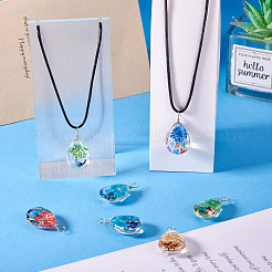 5Pcs Transparent Glass Pendants&nbsp;GLAA-TA0002-82