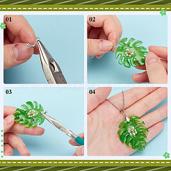 300Pcs 304 Stainless Steel Ice Pick Pinch Bails&nbsp;STAS-ME0001-83