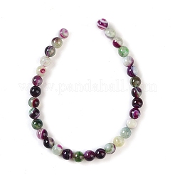 Natural Striped Agate/Banded Agate Beads Strands&nbsp;G-Z060-A01-A21