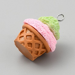 Resin Ice Cream Pendants&nbsp;RESI-CJC0817-002B