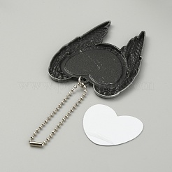 Zinc Alloy Heat Transfer Sublimation Blank Pendant Decorations&nbsp;AJEW-WH0324-21P