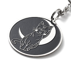 201 Stainless Steel Pendant Keychain&nbsp;KEYC-K019-01P