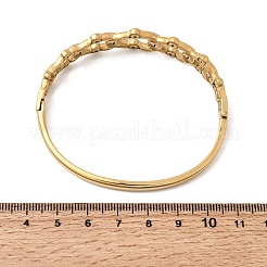 304 Stainless Steel Rhinestone Hinged Bangles for Women&nbsp;BJEW-B168-19G