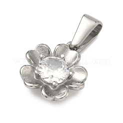 304 Stainless Steel Rhinestone Pendants&nbsp;STAS-A140-05D-P