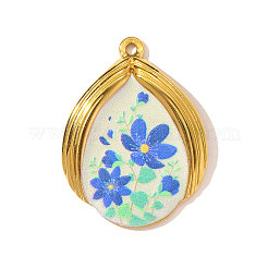 Printed 304 Stainless Steel Pendants&nbsp;STAS-OY003-47G