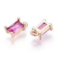Brass Cubic Zirconia Charms&nbsp;X1-KK-S350-367M