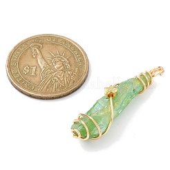 Electroplated Raw Rough Natural Quartz Crystal Copper Wire Wrapped Pendants&nbsp;PALLOY-JF02412-01