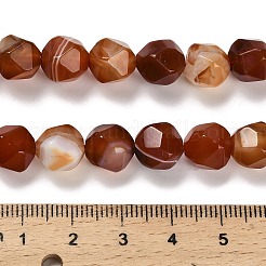 Dyed Natural Banded Agate Beads Strands&nbsp;G-G203-08C