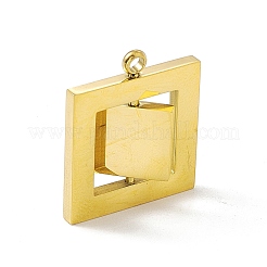 304 Stainless Steel Turnable Pendants&nbsp;STAS-G297-11G