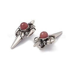 Natural Strawberry Quartz Pendants&nbsp;KK-A173-16AS-02