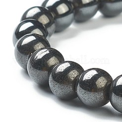 Synthetic Non-magnetic Hematite Beaded Stretch Bracelets&nbsp;BJEW-D446-C-22
