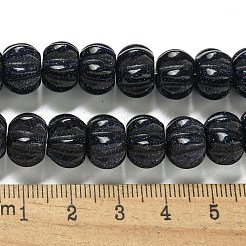 Synthetic Blue Goldstone Beads Strands&nbsp;G-G142-A10-01