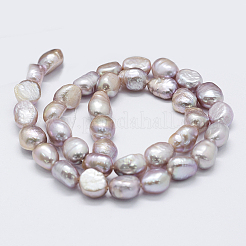 Natural Cultured Freshwater Pearl Beads Strands&nbsp;PEAR-K004-02C