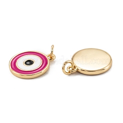 Brass Enamel Pendants&nbsp;KK-P204-12G-C
