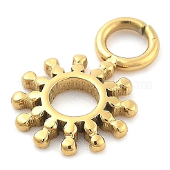 Ion Plating(IP) 304 Stainless Steel Charms&nbsp;STAS-P379-04F-G