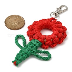 Flowers Woven Cotton Thread Pendant Decorations&nbsp;HJEW-JM02452