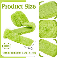 Artificial Wool Trimming&nbsp;DIY-WH0037-49A