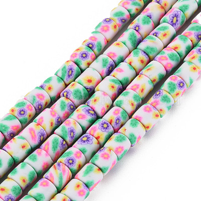 Handmade Polymer Clay Bead Strands&nbsp;CLAY-T020-10C-1