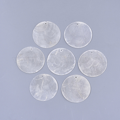 Capiz Shell Pendants&nbsp;SHEL-S276-23B-1