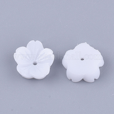 Opaque Resin Bead Caps&nbsp;X-RESI-T040-031B-1
