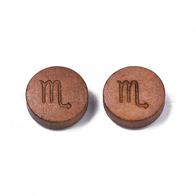 Laser Engraved Wood Beads&nbsp;WOOD-S053-53A-1