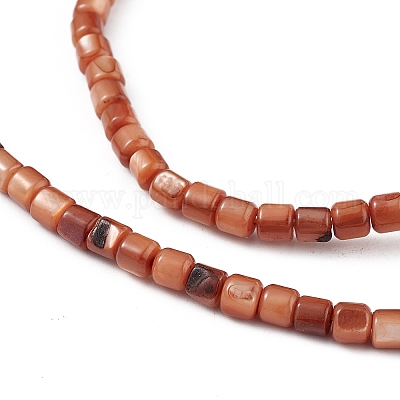 Natural Freshwater Shell Dyed Beads Strands&nbsp;SHEL-M018-14-02-1