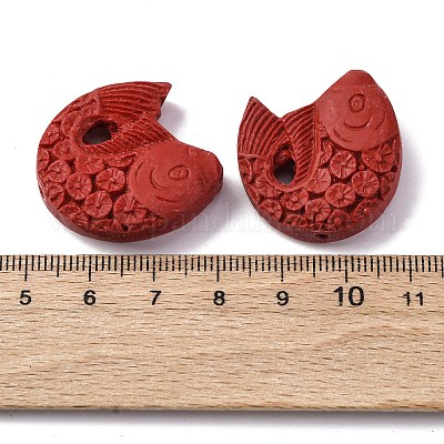 Cinnabar Beads&nbsp;CARL-K001-22A-1