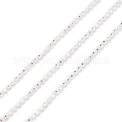 Spray Painted Brass Faceted Ball Chains&nbsp;CHC-K011-35K-1