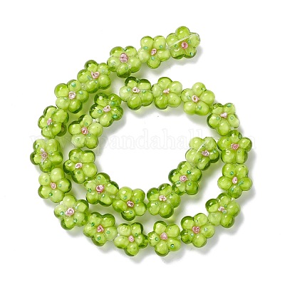 Handmade Lampwork Beads Strands&nbsp;LAMP-D015-08E-1